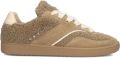 NUBIKK Lage Sneakers Dames Ray Owen Studs Teddy Beige - Beige
