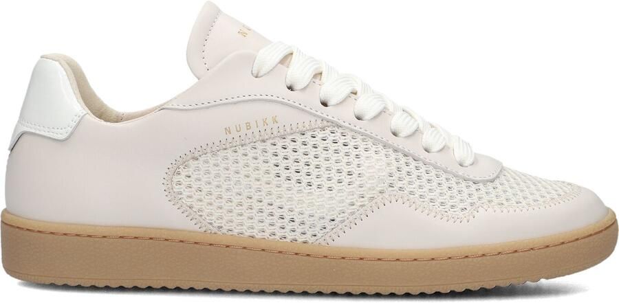 NUBIKK Lage Sneakers Dames Ray Ross Leer Beige