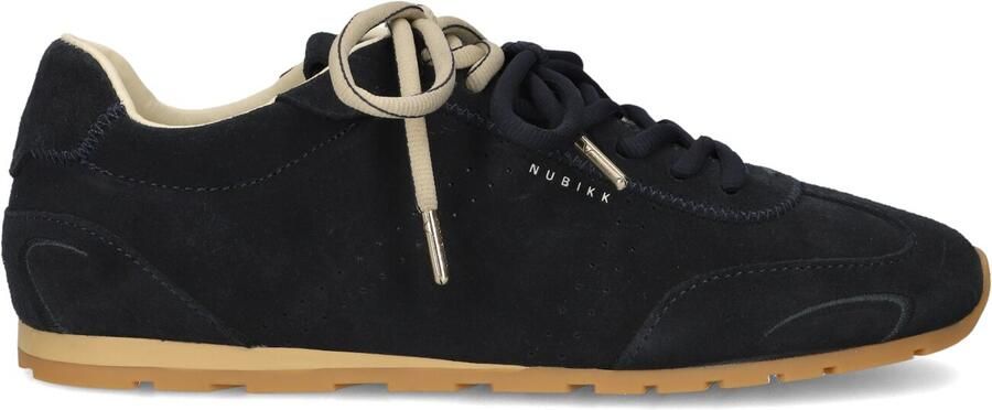 NUBIKK Lage Sneakers Dames Billy Lou Ii Suède Donkerblauw