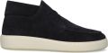 NUBIKK Lage Sneakers Heren Jiro Gio Heren Leer Donkerblauw - Donkerblauw