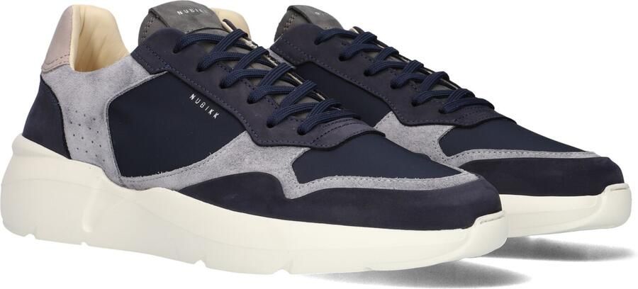 NUBIKK Lage Sneakers Heren Roque Road Wave Nubuck Blauw - Foto 2