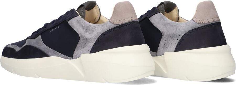 NUBIKK Lage Sneakers Heren Roque Road Wave Nubuck Blauw - Foto 5