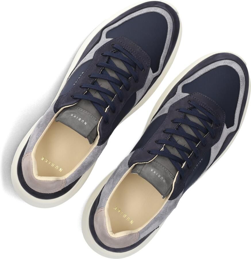 NUBIKK Lage Sneakers Heren Roque Road Wave Nubuck Blauw - Foto 3