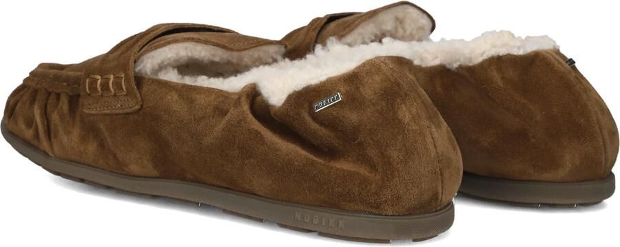 NUBIKK Loafers Dames Riley Mio Fur Suède Bruin - Foto 3