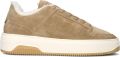 NUBIKK Lage Sneakers Dames Basket Teddy Suède Cognac - Cognac