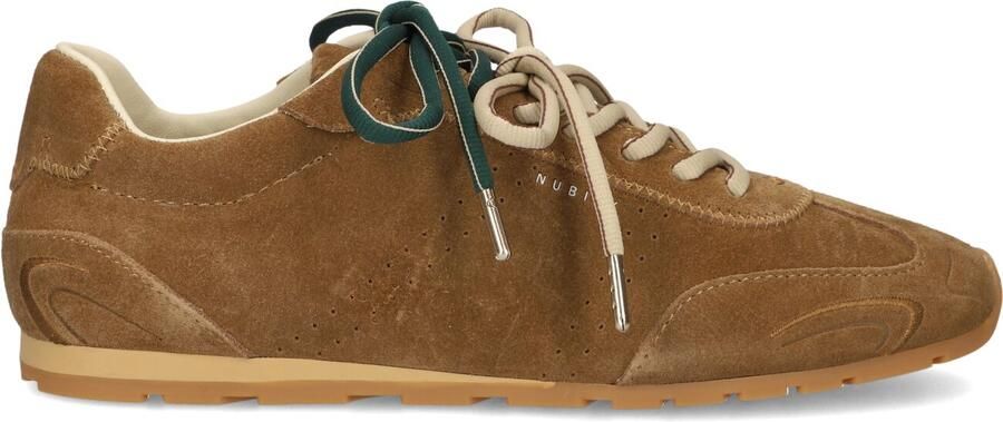NUBIKK Lage Sneakers Dames Billy Lou Ii Suède Cognac