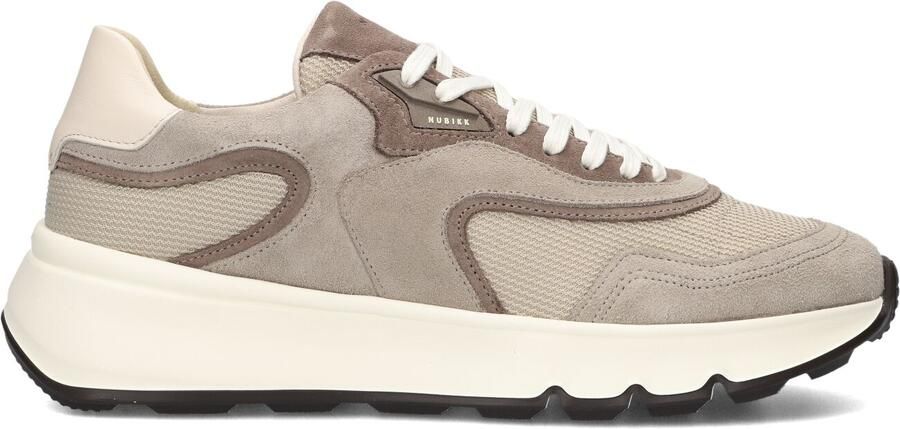NUBIKK Lage Sneakers Heren Luca Noa Men Suède Taupe