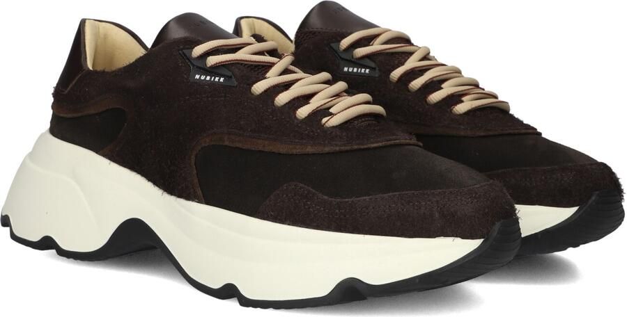 NUBIKK Lage Sneakers Dames Ross Zay Ponyhair Bruin