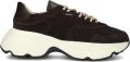 NUBIKK Lage Sneakers Dames Ross Zay Ponyhair Bruin - Donkerbruin
