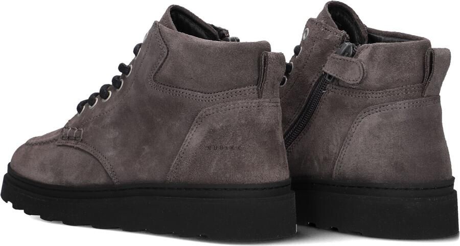 Nubikk suède veterboots donkergrijs - Foto 4