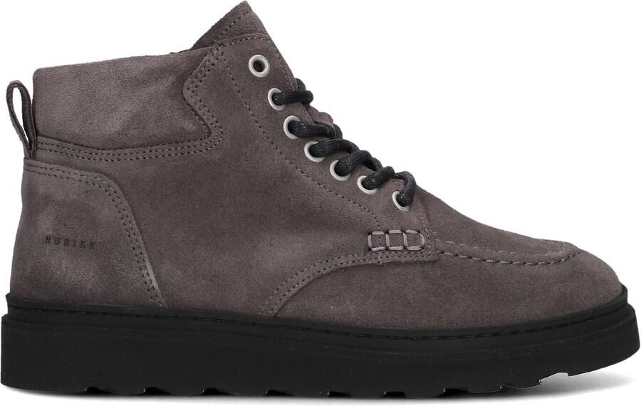 Nubikk suède veterboots donkergrijs - Foto 3