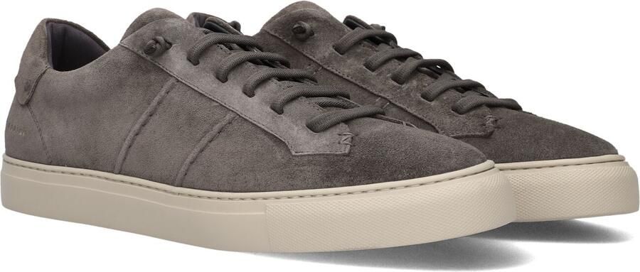 NUBIKK Lage Sneakers Heren Jase Ease Suède Donkergrijs