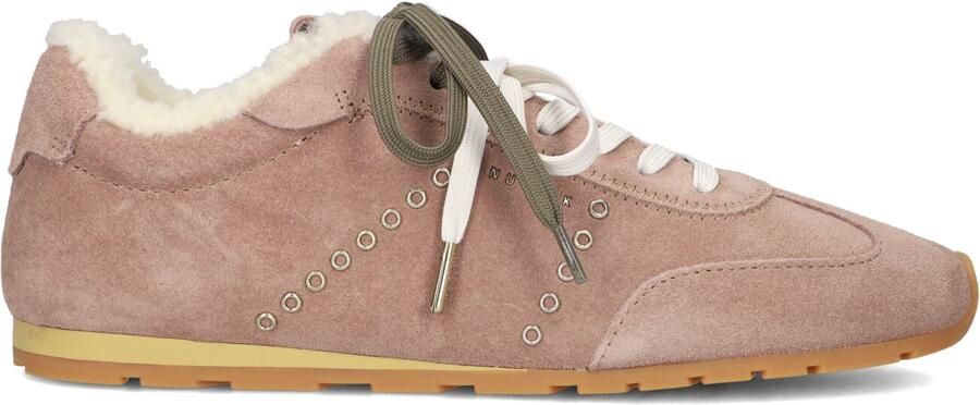 NUBIKK Lage Sneakers Dames Billy Lou Fur Ii Suède Roze