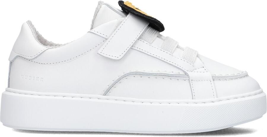 Nubikk Vince Caldera K leren sneakers wit Jongens Suède Effen