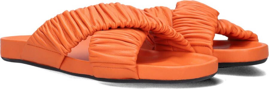Nubikk Kathy Ruffle Sliders Oranje Dames