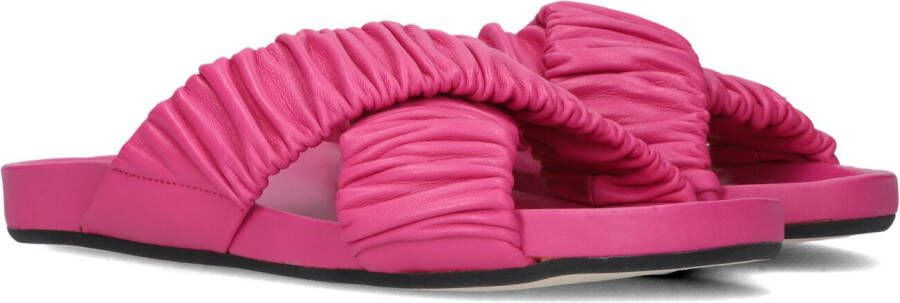 Nubikk Kathy Ruffle slipper van leer
