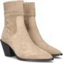 Bruin Tinten Romee Rock Enkellaarsjes Enkelboots met rits Dames Taupe - Thumbnail 1