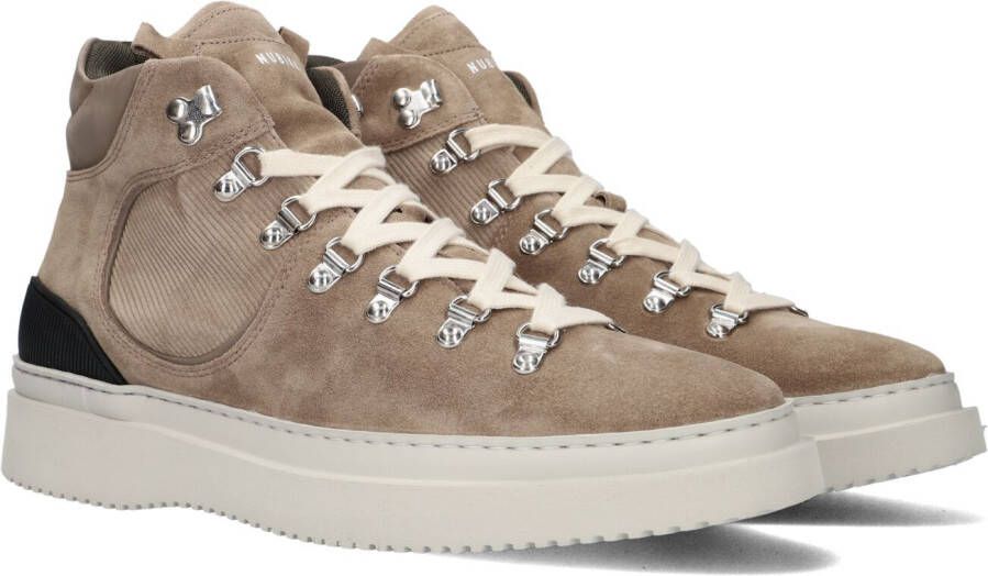 Nubikk Taupe Hoge Sneaker Jonah Aztec