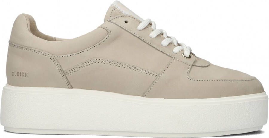 Nubikk Elise GPS leren plateau sneakers wit goud Schoenen