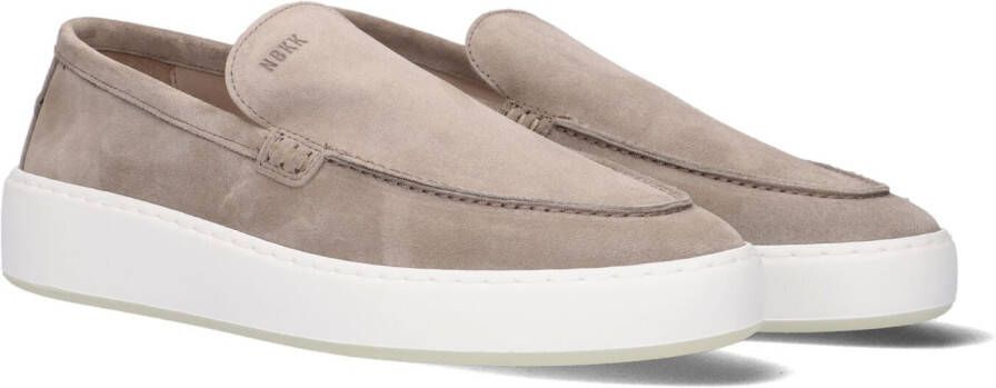 Bruin Tinten bruiloft Jiro Mio Loafers Instappers Heren Taupe