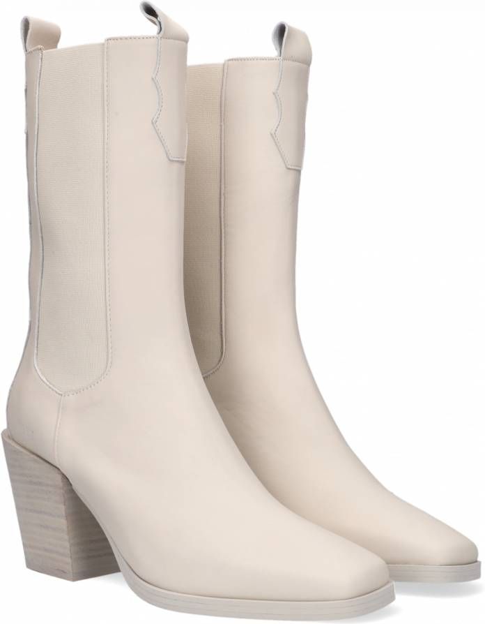 Nubikk Witte Hoge Laarzen Ann Flynn - Schoenen.nl