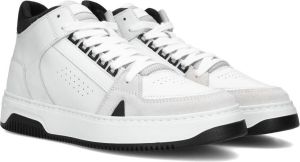 Nubikk Basket Mid sneaker van kalfsleer met suède details