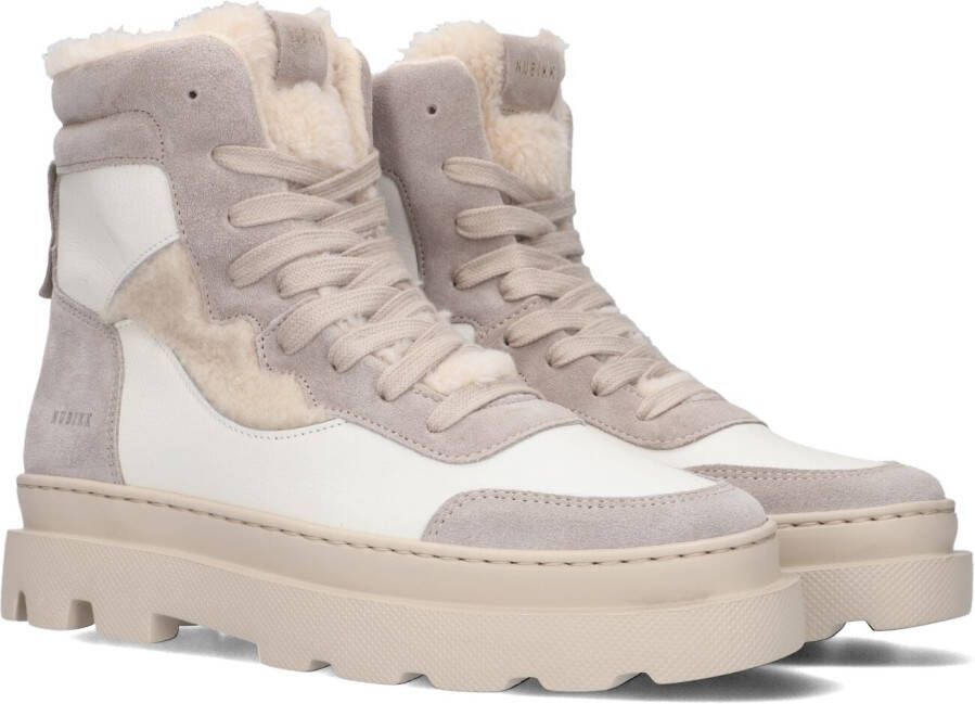 Nubikk Witte Hoge Sneaker Monro Macy Fur