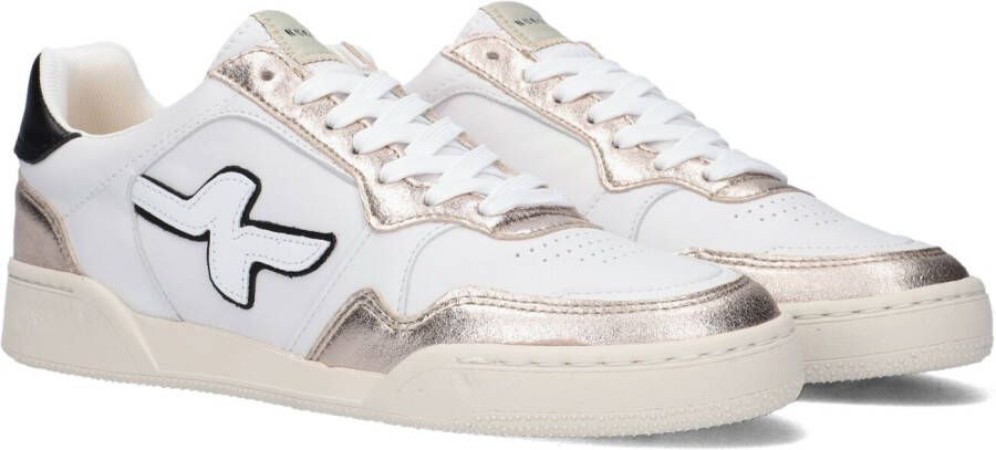 NUBIKK Lage Sneakers Dames Blueberry Pulse Women Maat: 37 Materiaal: Leer Kleur: Wit
