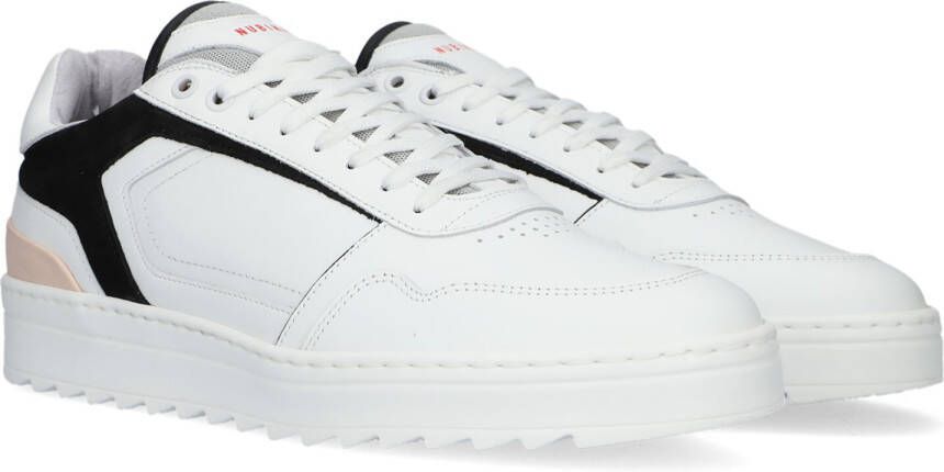 NUBIKK Lage Sneakers Heren Cliff Cane Maat: 41 Materiaal: Leer Kleur: Wit