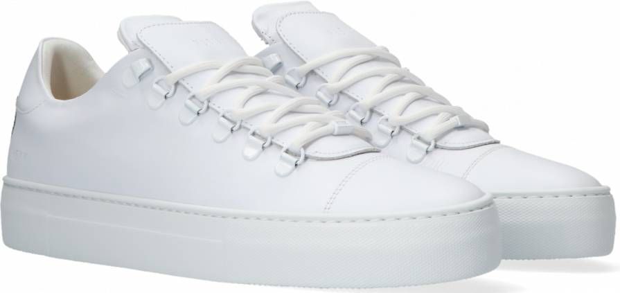 NUBIKK Lage Sneakers Heren Jagger Classic Maat: 46 Materiaal: Leer Kleur: Wit