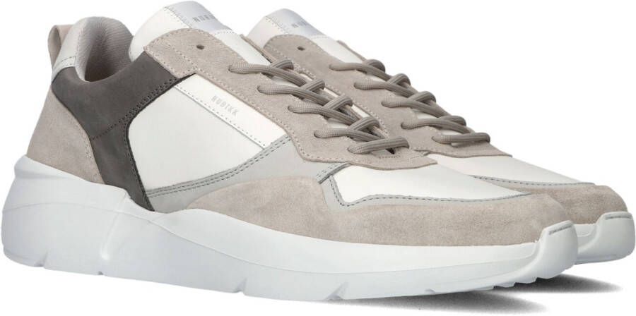 NUBIKK Lage Sneakers Heren Roque Road Wave Maat: 41 Materiaal: Leer Kleur: Wit