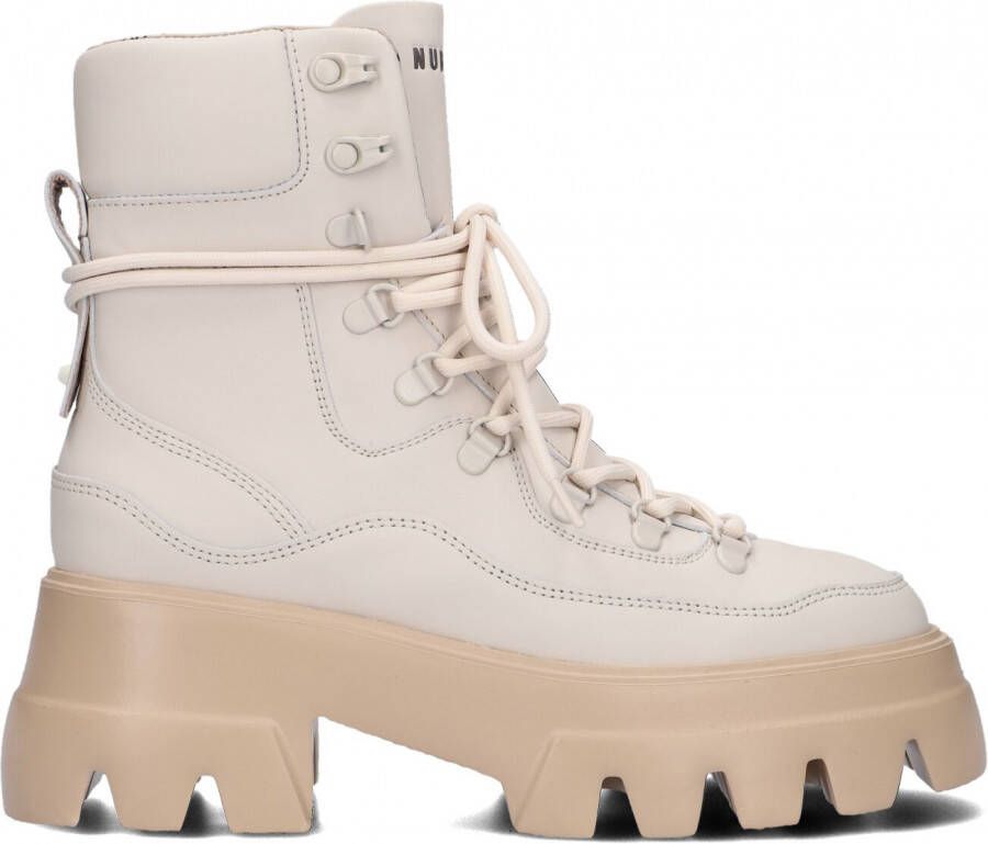 Nubikk Flore Montagne biker boot van leer met nubuck details