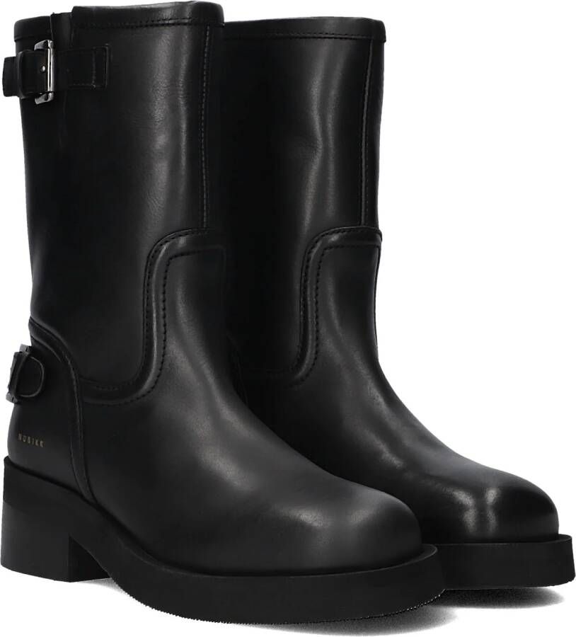 NUBIKK Biker Boots Dames Eve Leva Maat: 42 Materiaal: Leer Kleur: Zwart