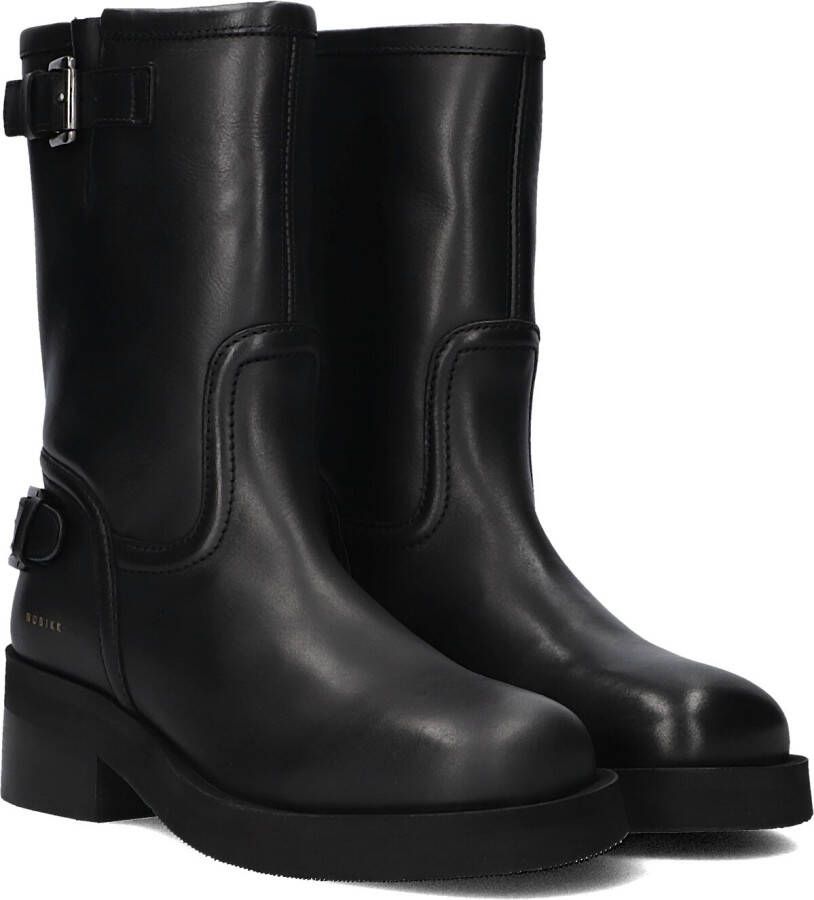NUBIKK Biker Boots Dames Eve Leva Maat: 38 Materiaal: Leer Kleur: Zwart