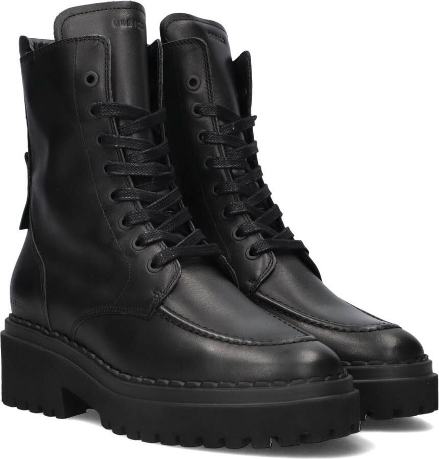NUBIKK Veterboots Dames Fae Bobbi Maat: 40 Materiaal: Leer Kleur: Zwart