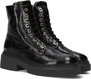 Nubikk Finn Bowie veterboot van leer met lakfinish