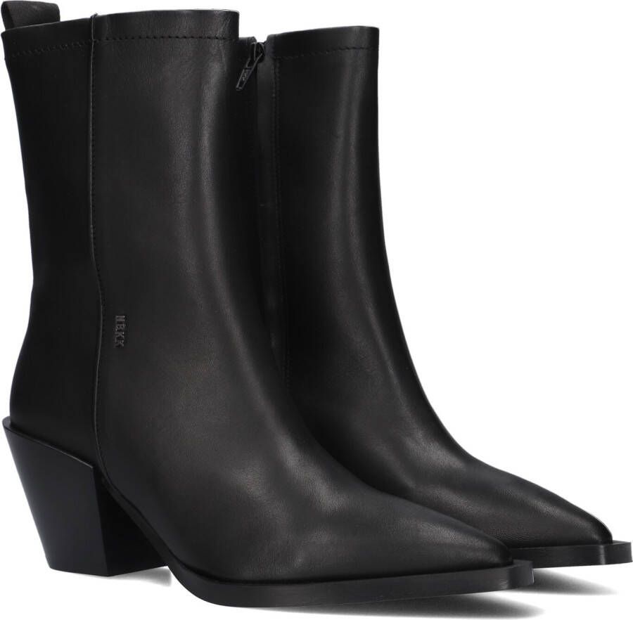 NUBIKK Enkellaarsjes Dames Liv Bootie Maat: 37 Materiaal: Leer Kleur: Zwart