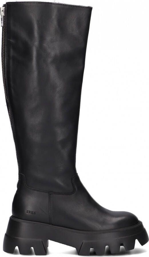 Nubikk Zwarte rits leren laarzen Black Dames - Foto 2