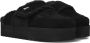 Nubikk Dames Teddy Fur Instappers Black Dames - Thumbnail 1