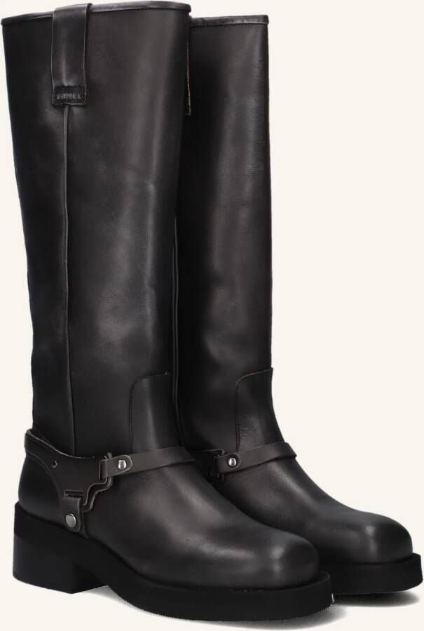 NUBIKK Hoge Laarzen Dames Eve Lynn Maat: 36 Materiaal: Leer Kleur: Zwart