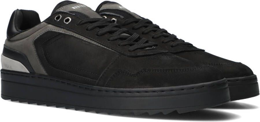 Nubikk Zwarte Lage Sneakers Cliff Cane