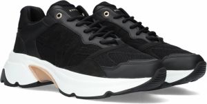 Nubikk Zwarte Leren Sneakers voor Vrouwen Zwart Dames