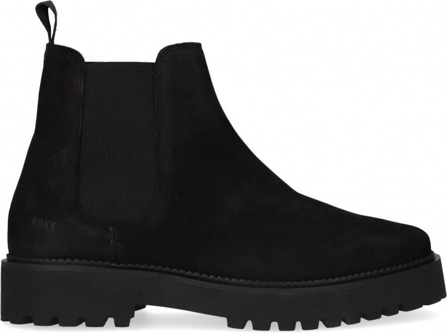 NUBIKK Chelsea Boots Heren Logan Rai Maat: 45 Materiaal: Nubuck Kleur: Zwart