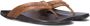 OLUKAI Teenslippers Heren Mea Ola Maat: 42 Materiaal: Leer Kleur: Bruin - Thumbnail 1