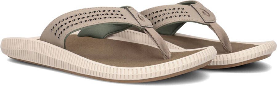 OLUKAI Teenslippers Heren Ulele Maat: 41 Materiaal: Textiel Kleur: Bruin