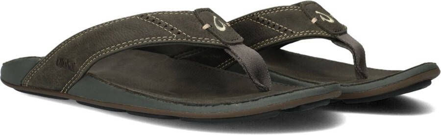 OLUKAI Grijze Teenslippers Nui