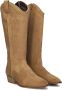 Omoda Moco-28 Cowboylaarzen Western Laarzen Dames Beige - Thumbnail 1