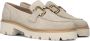 Chain Detail Bruin Tinten Bee Bold Loafers Instappers Dames Beige - Thumbnail 1
