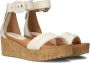 Omoda 722025 Sandalen Met Sleehak Dames Beige - Thumbnail 1