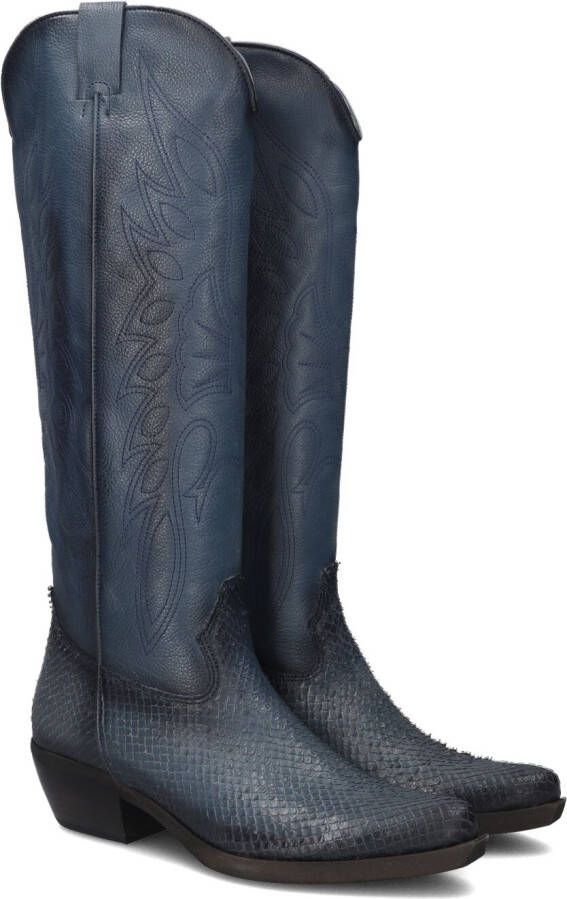 Omoda C458 Cowboylaarzen Western Laarzen Dames Blauw